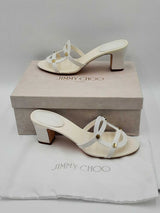 Jimmy Choo White Mules Size 41 Ebeb0924ixdu