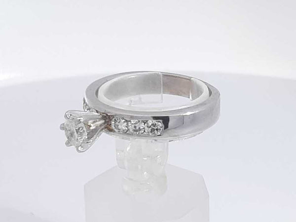 0.75 Cttw Diamond 14k White Gold Ring 5.8 Grams Size 8.5 Aa0525wezsa