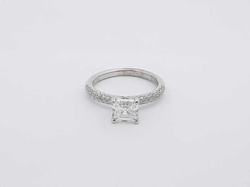 1.62ctw Diamond 14k White Gold 2.6 Grams Ring Size 4 Sd0525lpzxsa