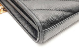 Yves Saint Laurent Matelasse Chevron Quilted Wallet With Chain Eb0726orxsa