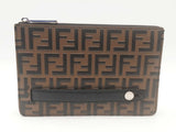 Fendi Zucca Ff Embossed Leather Clutch Bag Sd1025ozxsa