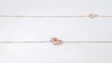 14k Rose Gold Linked Circles Pendant Necklace 2.2 Grams 18.5 Inch Fw0926lwzdu