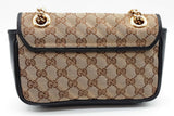 Gucci Diagonal Quilted Gg Monogram Canvas Marmont Shoulder Bag Eb0526irxde