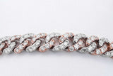 4.32cttw Diamond Cuban Link Bracelet 14k Two Tone Gold 33.5g 7.5 In Eb0826oxxzde