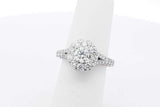 1.74cttw Diamond Ring In 14k White Gold 4.9 Grams Size 5.5 Eb0326prxsa