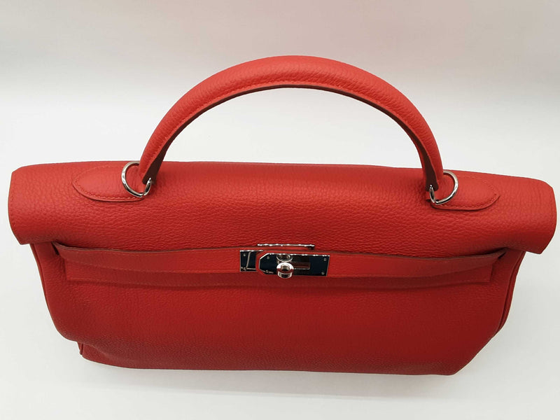 Hermes Kelly 40 Vermillion Red Togo Palladium Shoulder Bag Do0523erxzde