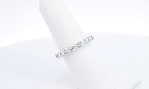 14k White Gold Lab Grown Diamond Eternity Band Ring Size 6.5 Ebrordu144030007271