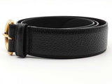 Gucci 573325 Black Belt / Buckle Size 34 Aa0826lzxsa