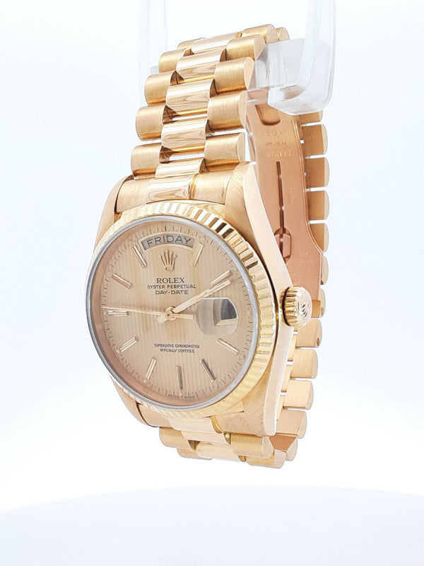 Rolex President 36mm Day Date 18k Yellow Gold Watch Sd0325crzxsa