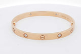 Cartier 18k Yellow Gold Love Bracelet With Diamonds 35.7g Size 19 Eb0126crxzsa