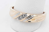 0.15cttw Diamond Ring In 14k Yellow Gold 3.3 Grams Size 11 Eb0926olrsa