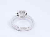 Lab Grown Heart Shape Diamond 1ctw Ring In 14k White Gold 4.14g Eb0322lrersa