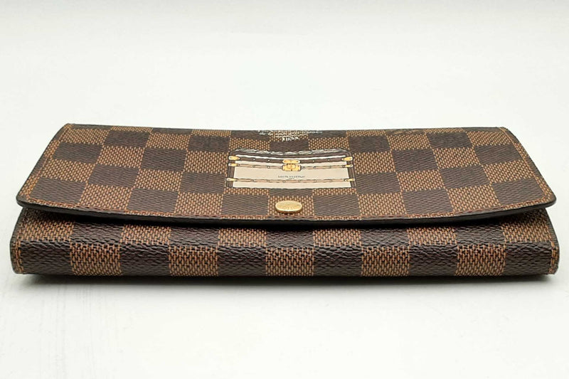 Louis Vuitton Damier Ebene Trunks & Locks Sarah Wallet Eb0824orxsa