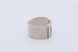 Tiffany & Co. 925 Atlas Somerset Mesh Ring 6.5 Grams Size 9 Eb0924crsa