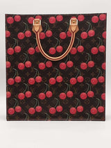 Louis Vuitton Cerises Sac Plat Takashi Murakami Brown Handbag Aa0326ezxsa
