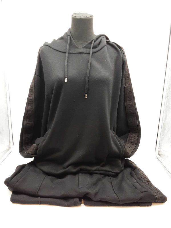 Fendi Side Logo Black Sweat Set Size It Xxl/ It 54 Do0425wxzde