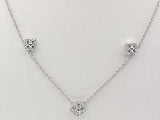0.44 Dwt Lab Diamond Pendant Necklace & Earrings Ensemble Sterling Sliver Mk1225rzmia