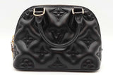 Louis Vuitton Black Leather Bubblegram Alma Bb Top Handle Bag Eb1026lwxzde