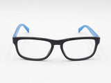 Prada Matte Black & Blue Full Rim Square Acetate Eyeglasses Fw0226lxzdu