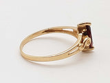 Marquis Cut Ruby 10k Yellow Gold 1.3g Ring Size 6.75 Do0426ixde