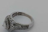 1.61cttw Diamond Ring In 10k White Gold 5.2 Grams Size 7.25 Eb0926rcrsa