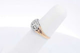 Diamond Ring In 14k Yellow Gold & White Gold 2.6 Grams Size 5.75 Eb1024cxsa