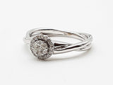 0.24 Cttw Natural Diamonds 14k White Gold 4.1g Ring Size 7.5 Do0626wxzde