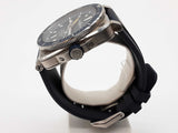 Bell & Ross 42mm Diver Blue Dial Rubber Band Steel Automatic Watch Do0825rxzde