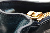 Prada Vitello Teal Leather Tote Bag Eb0526iixde