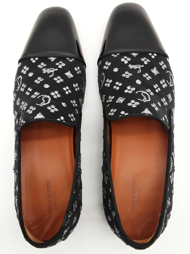Christian Louboutin Dandelion Flat Black Loafers Size Eu 44.5 M Do0625ocrde