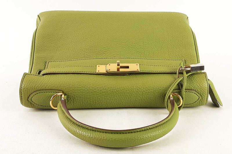 Hermes Kelly 28 Green Vert Anis Togo Gold Hardware Handbag Rpsezxde 144010014848