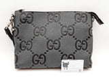 Gucci Jumbo Medium Gg Charcoal Gray Messenger Crossbody Bag Sd1025lozxde