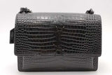 Yves Saint Laurent Crocodile Embossed Leather Sunset Shoulder Bag Eb0926irxsa