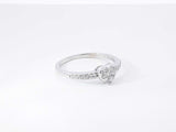 0.25 Cttw Diamond & 14k White Gold Heart Ring 1.8 Grams Size 6.25 Fw0926lpzdu