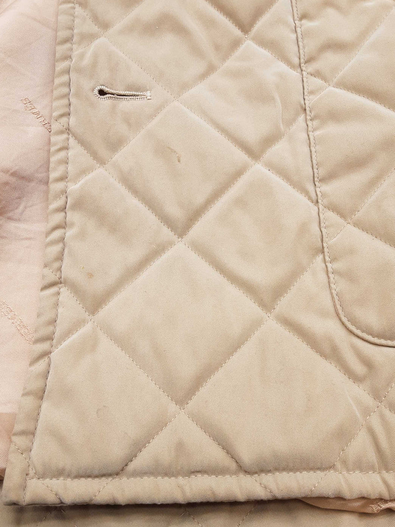 Hermes Khaki Tan Quilted Trench Coat Size 56 Do0625rxzde