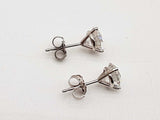 2.00 Cttw Lab Grown Diamonds 14k White Gold 1.1g Stud Earrings Do0723srxde