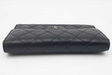 Chanel Quilted Black Lambskin Flap Wallet Eb0526irxdu