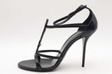 Yves Saint Laurent Patent Leather Cassandra Ankle Strap Heels Size 40 Eb226lxzsa