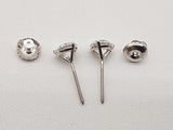 1.01 Cttw Lab Grown Diamonds 14k Wg 1.0g Screw Back Stud Earrings Do0326orxde
