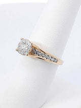 0.55 Cttw Diamond & 14k Yellow Gold Engagement Ring 4.3 Grams Size 7 Fw0226owrdu