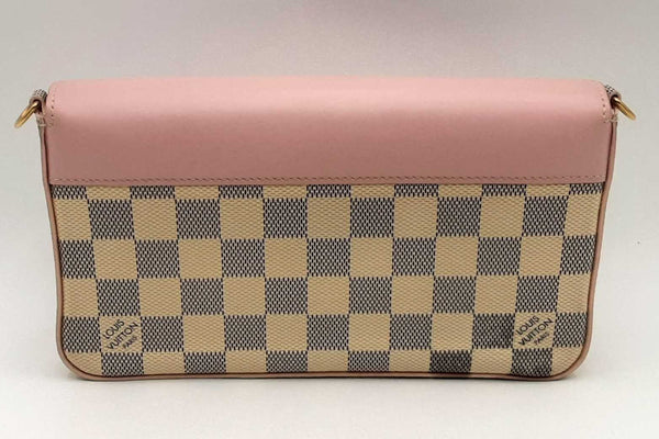 Louis Vuitton Damier Azur Pochette Felicie Rose Pink Eb0425lxxpsa