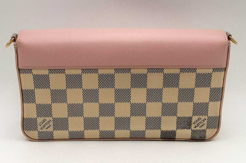 Louis Vuitton Damier Azur Pochette Felicie Rose Pink Eb0425lxxpsa