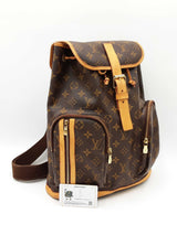 Louis Vuitton Bosphore Backpack In Monogram Coated Canvas & Vachetta Leather Fw0126izxdu