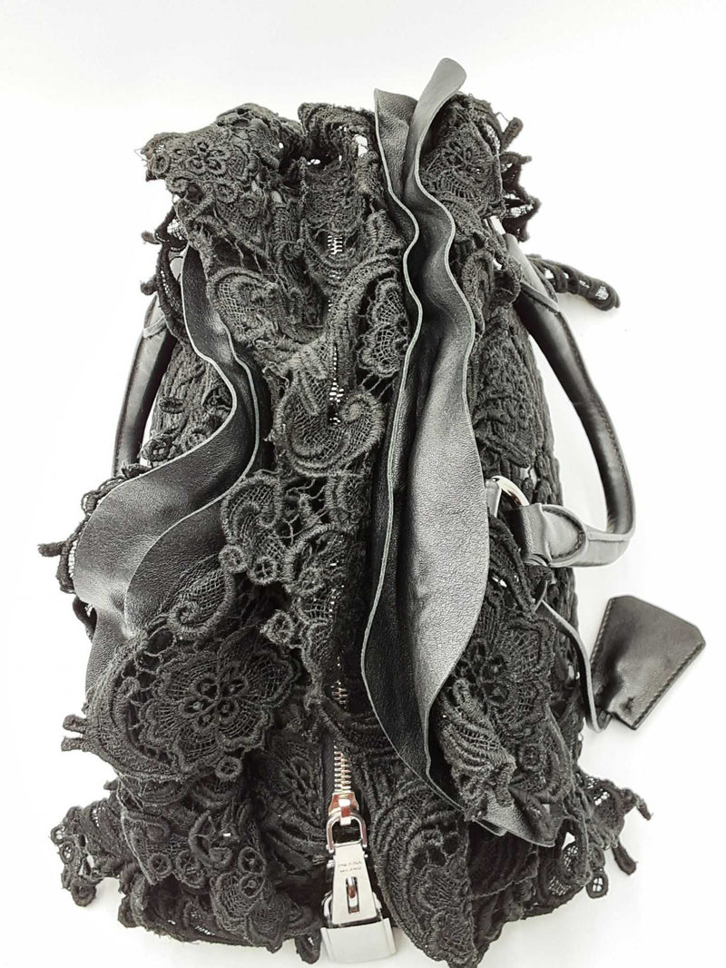 Prada Lace Pizzo Bowler Bag Eb0824orxdu