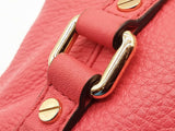 Michael Kors Bedford Coral Pink Pebbled Leather Bowling Handbag Do0426oxde