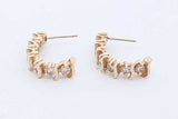 1.26cttw Diamond Drop Stud Earrings In 14k Yellow Gold 5.7 Grams Eb0526prxde