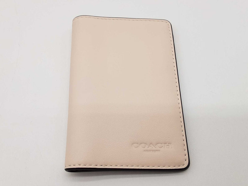 Coach Chalk Beige Leather Id Card Holder Do0925oxde