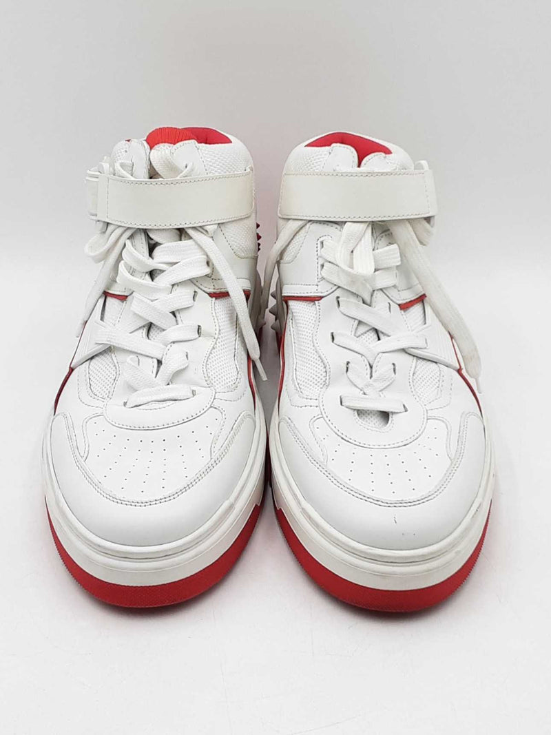 Christian Louboutin Astroloubi White Leather Sneakers Size Eu 45 Fw026467lrxdu