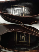 Christian Dior Leather Oxford Dress Shoes Size 43 Eb0926rxsa