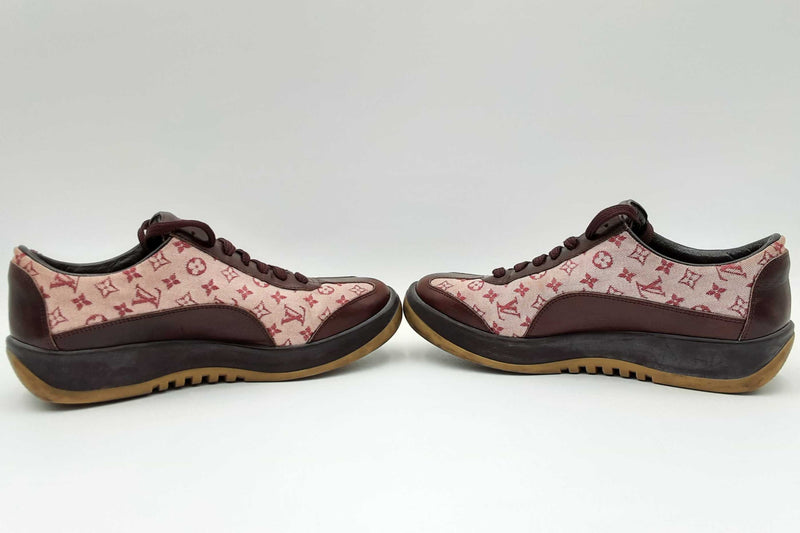 Louis Vuitton Monogram & Leather Sneakers Size 37 Eb1024lxzdu